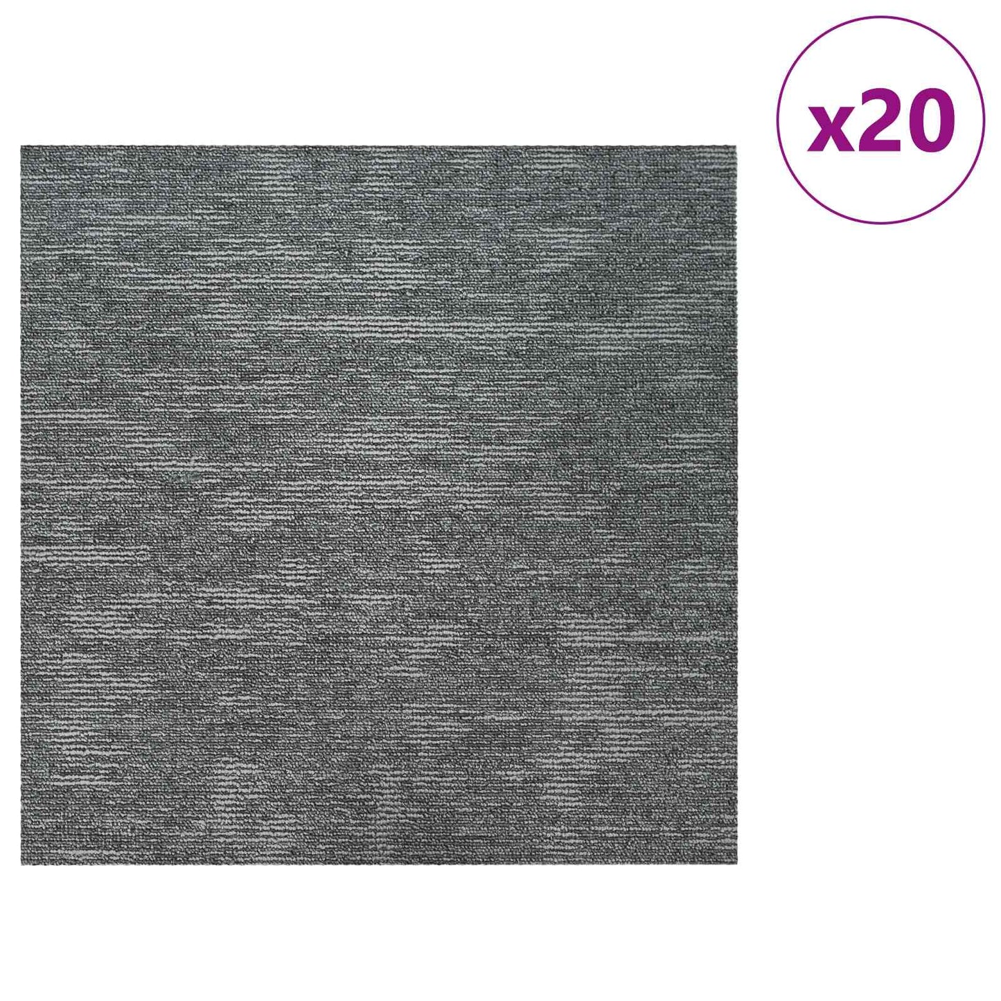 Vloertegel Rockgrijs 50 x 50 cm 20 pcs PP en Bitumen
