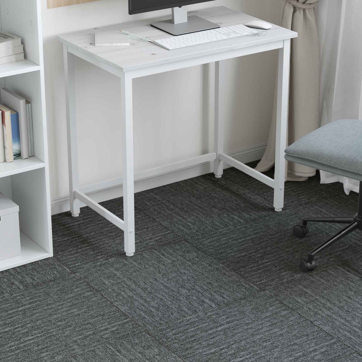 Vloertegel Rockgrijs 50 x 50 cm 36 pcs PP en Bitumen