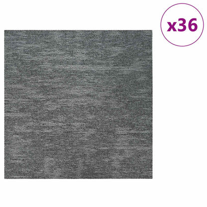 Vloertegel Rockgrijs 50 x 50 cm 36 pcs PP en Bitumen