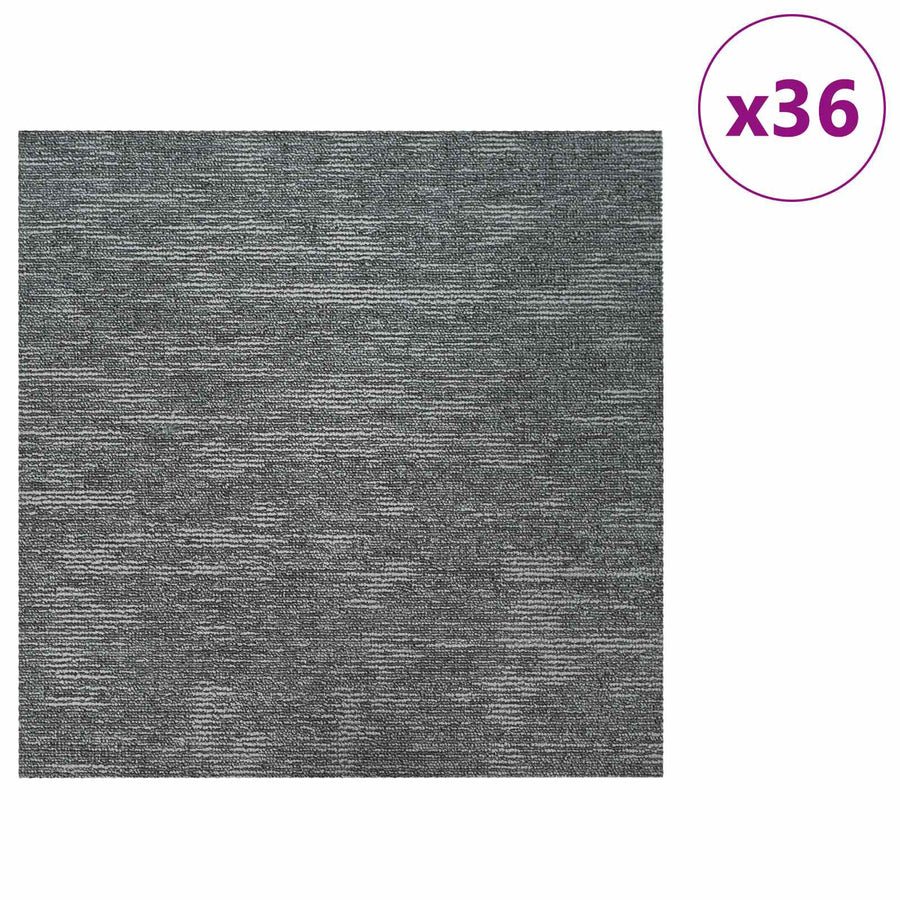 Vloertegel Rockgrijs 50 x 50 cm 36 pcs PP en Bitumen
