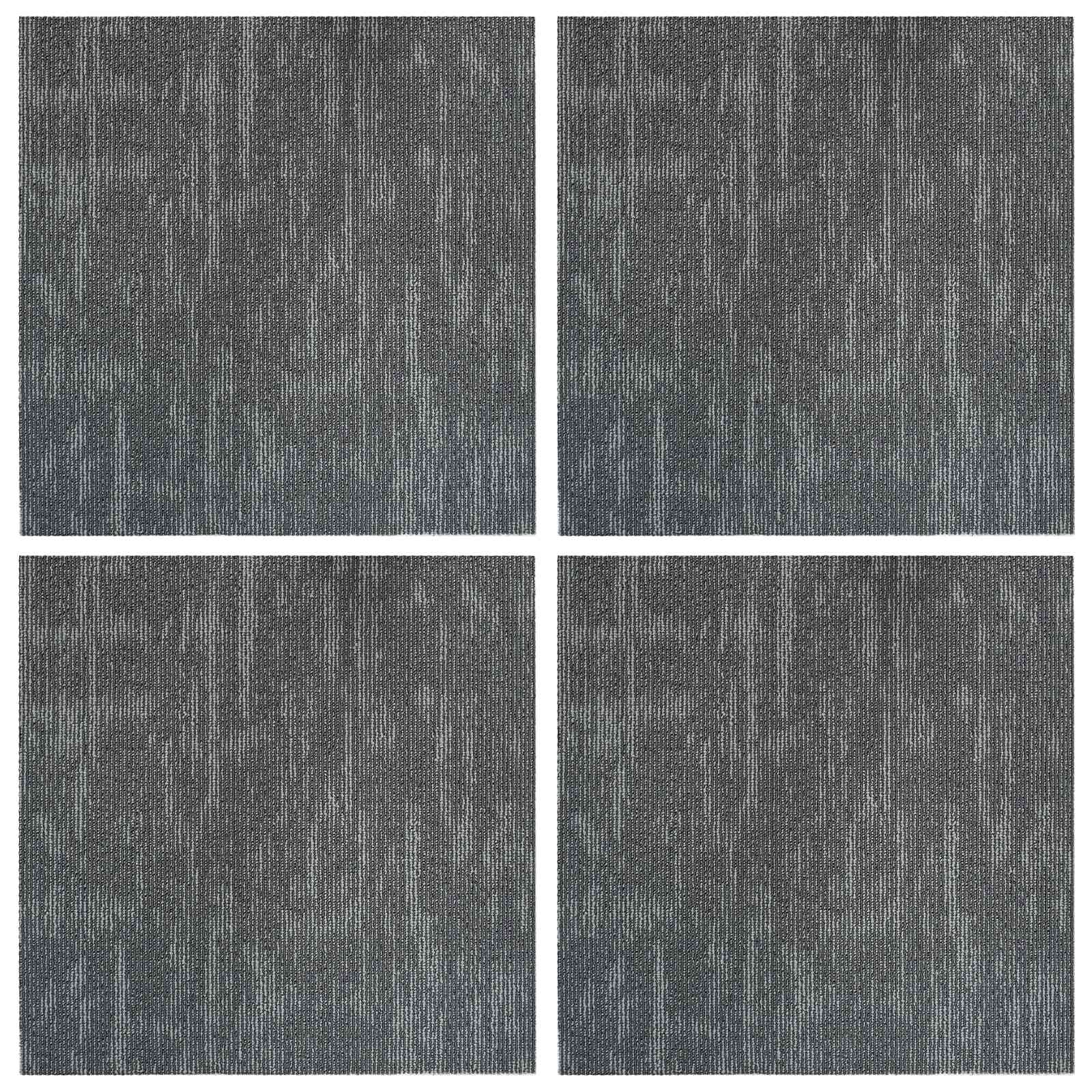 Vloertegel Betongrijs 50 x 50 cm 4 pcs PP en Bitumen