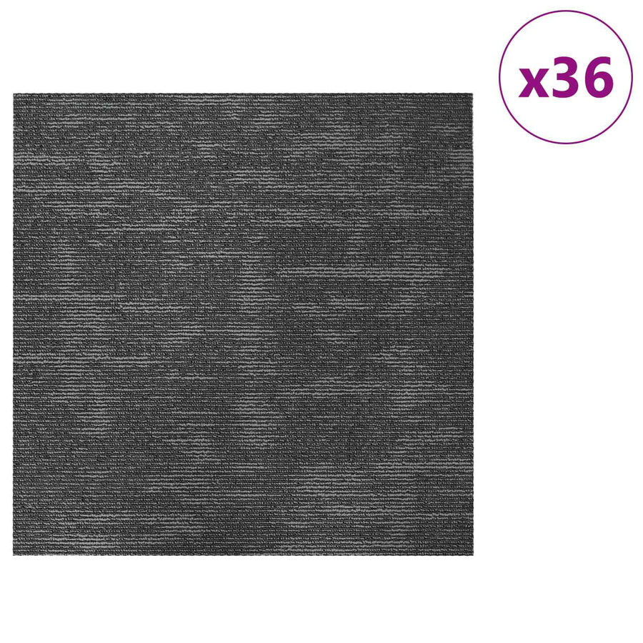 Vloertegel Antracietgrijs 50 x 50 cm 36 pcs PP en Bitumen