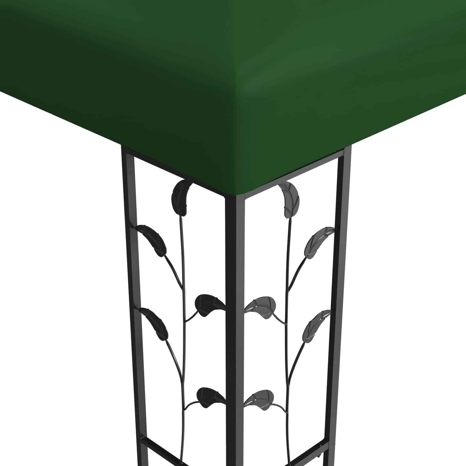 Prieel 3 x 3 x 2,68 m Groen Polyester en staal