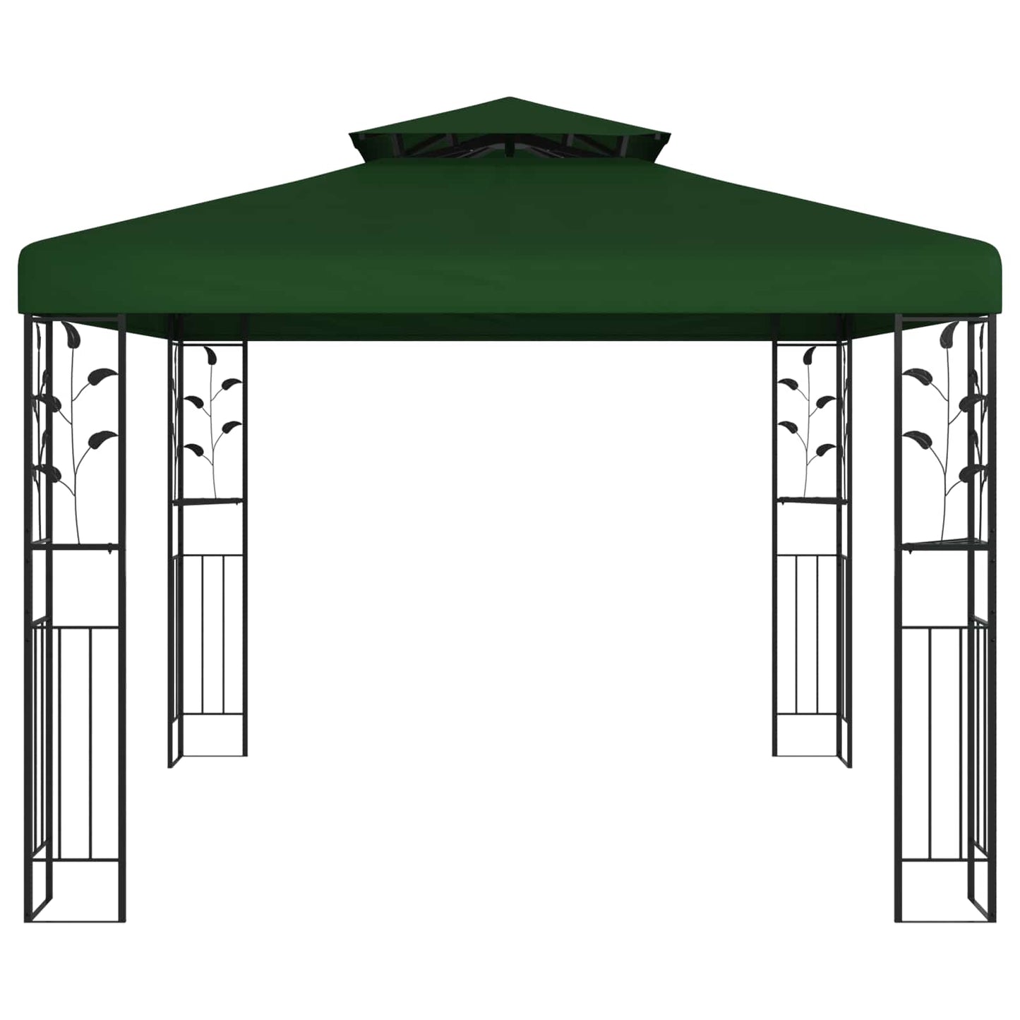 Prieel 3 x 3 x 2,68 m Groen Polyester en staal