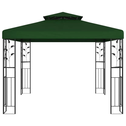 Prieel 3 x 3 x 2,68 m Groen Polyester en staal