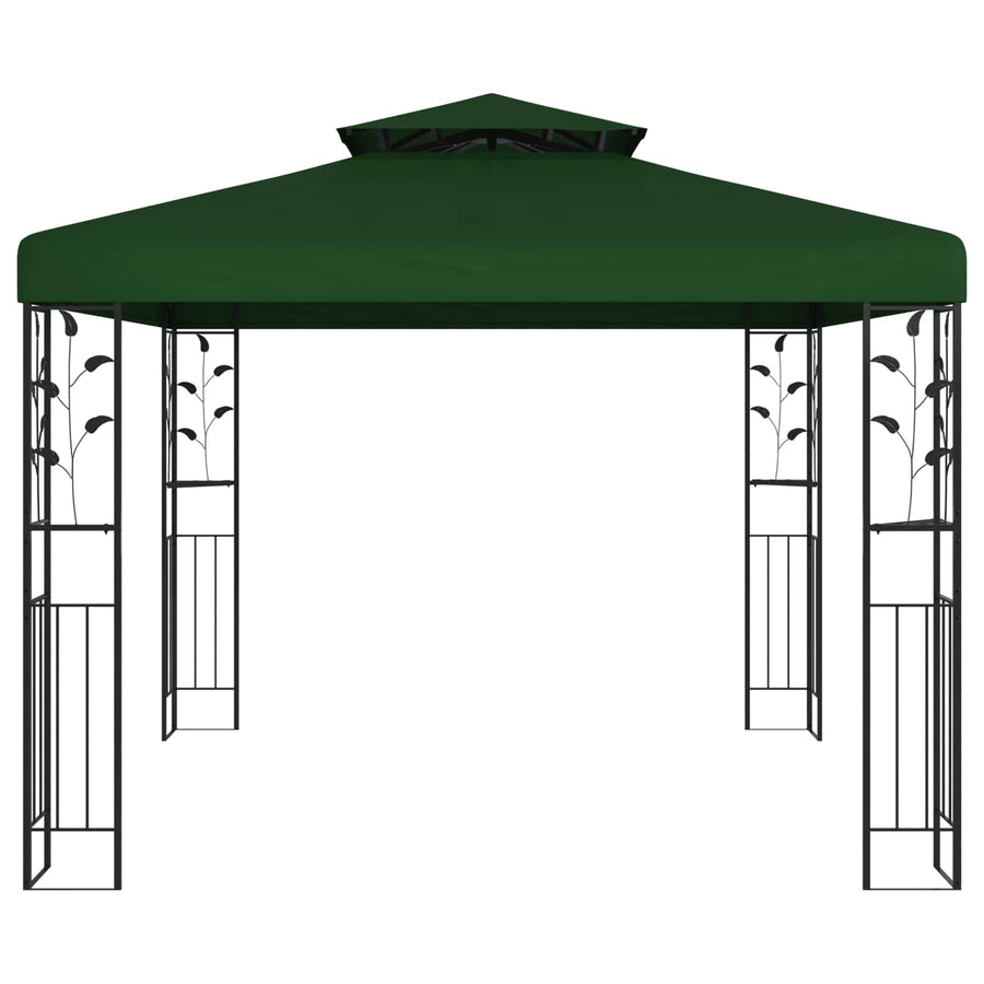 Prieel 3 x 3 x 2,68 m Groen Polyester en staal