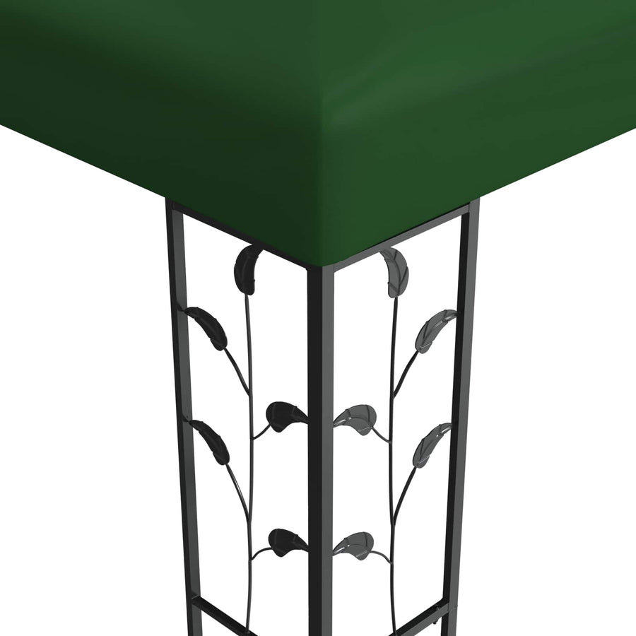 Prieel 3,97 x 2,96 x 2,68 m Groen Polyester en staal