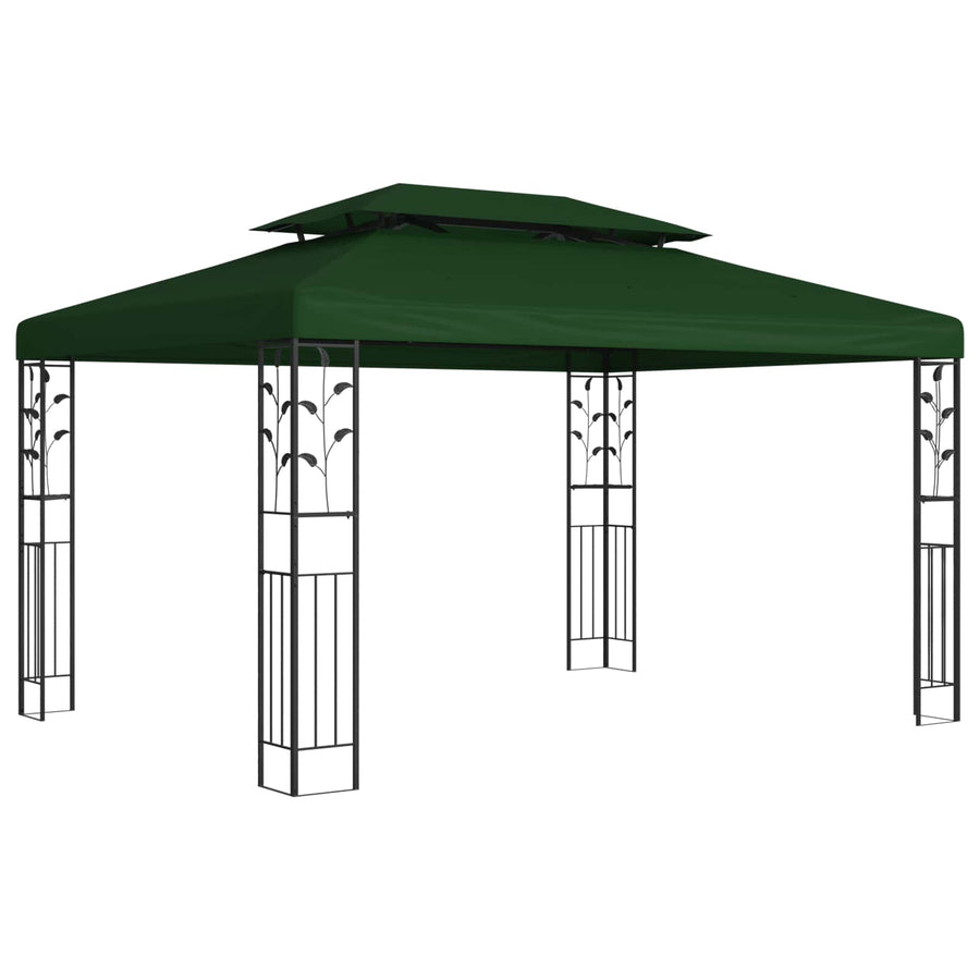 Prieel 3,97 x 2,96 x 2,68 m Groen Polyester en staal
