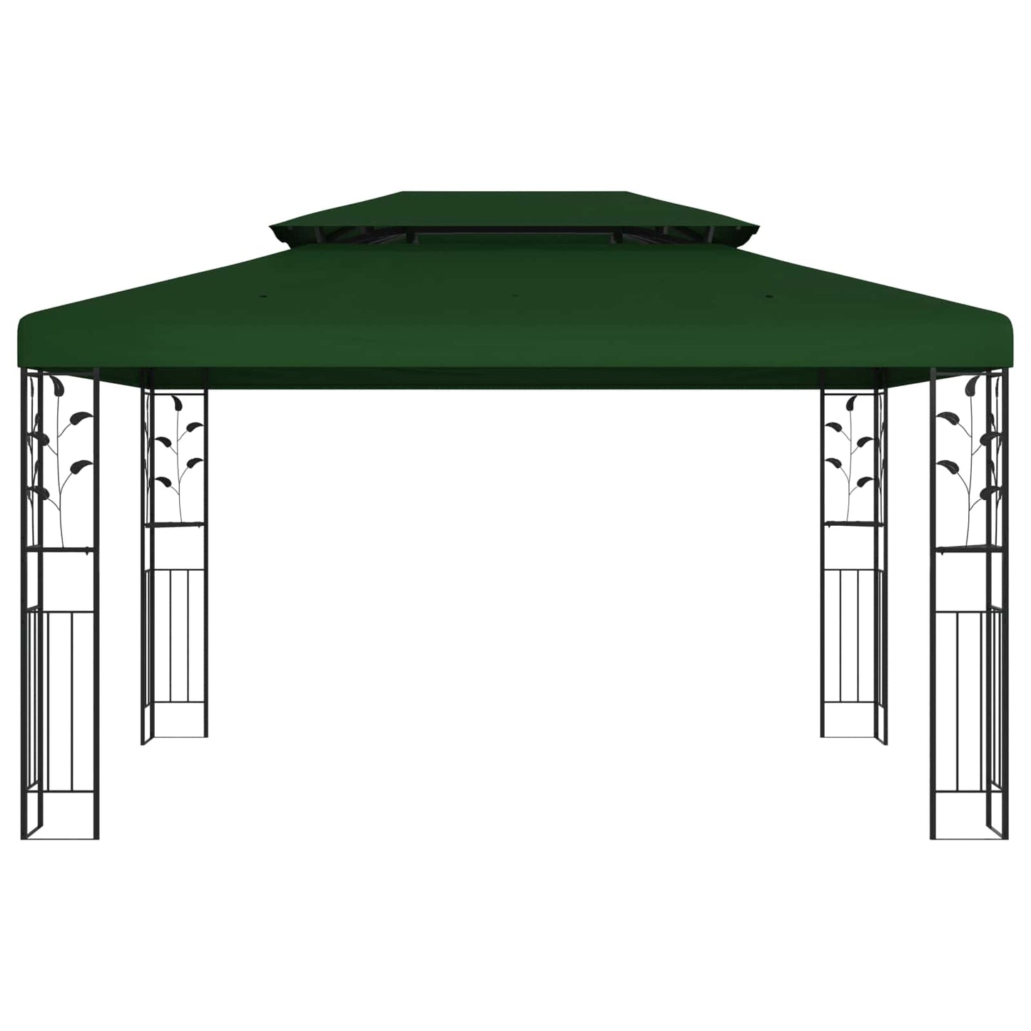 Prieel 3,97 x 2,96 x 2,68 m Groen Polyester en staal