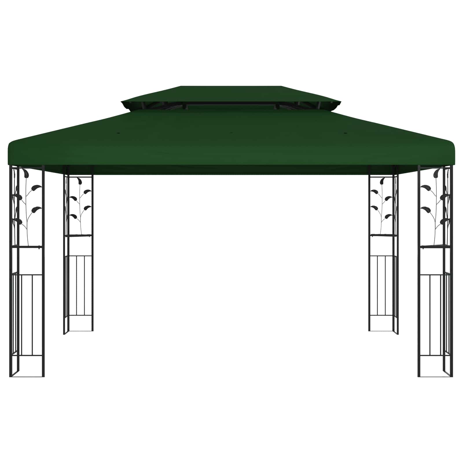 Prieel 3,97 x 2,96 x 2,68 m Groen Polyester en staal