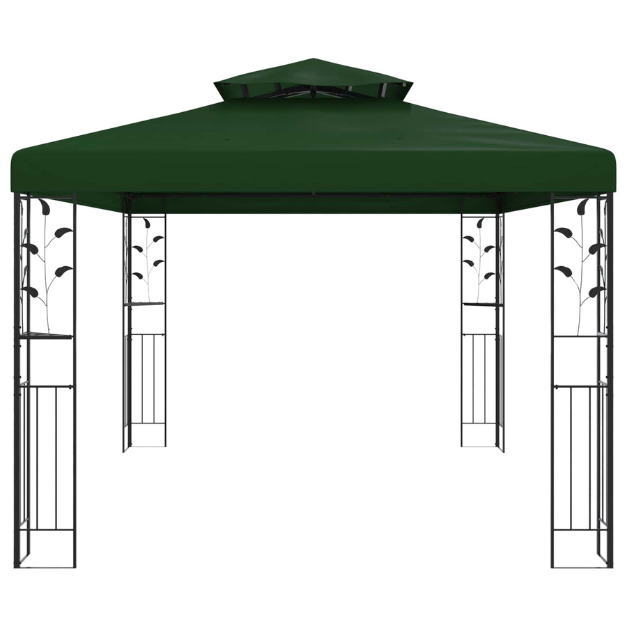 Prieel 3,97 x 2,96 x 2,68 m Groen Polyester en staal