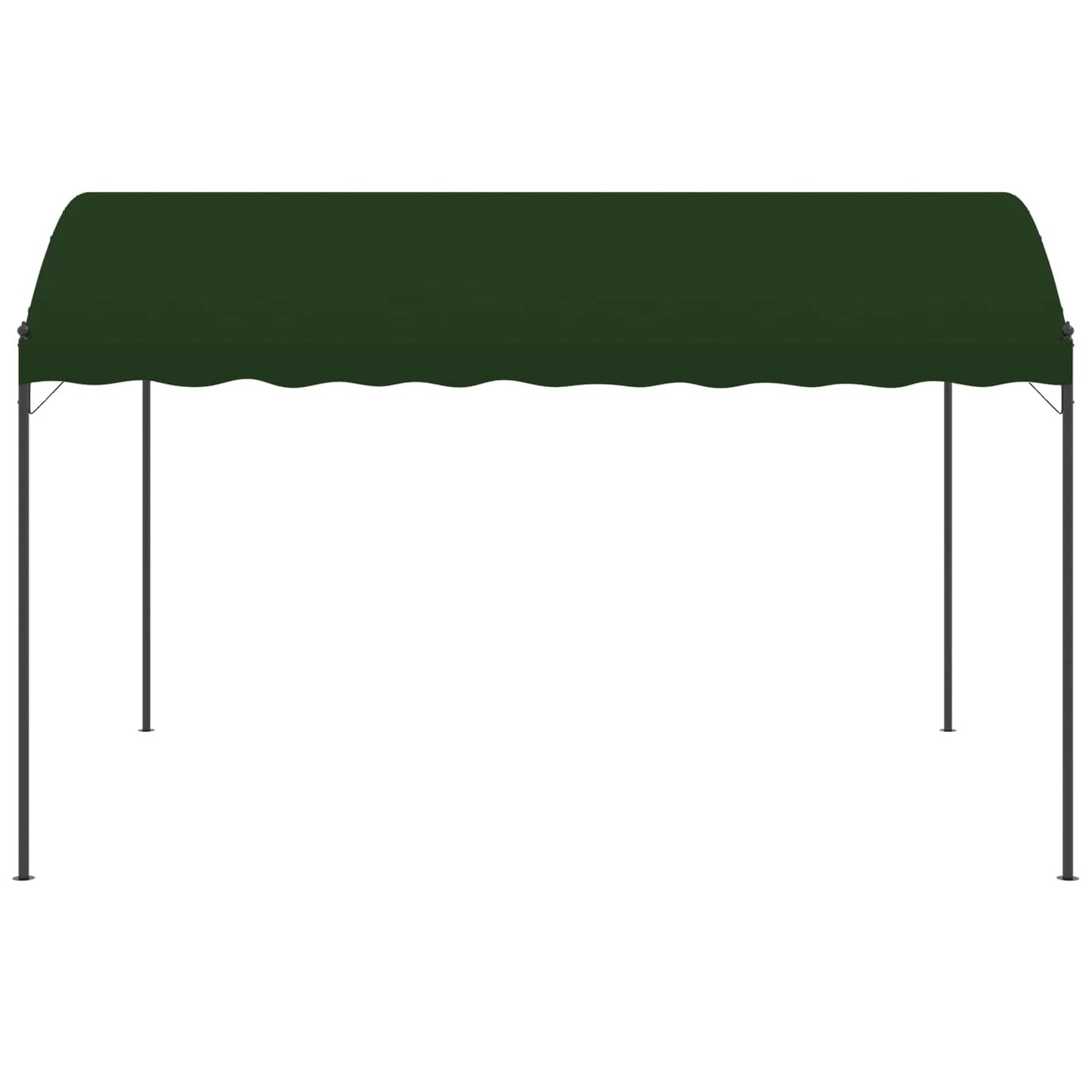 Paviljoen 4 x 3 x 2,6 m Groen Polyester en staal