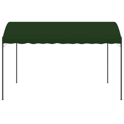Paviljoen 4 x 3 x 2,6 m Groen Polyester en staal
