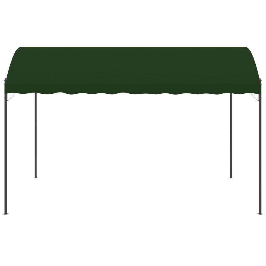Paviljoen 4 x 3 x 2,6 m Groen Polyester en staal