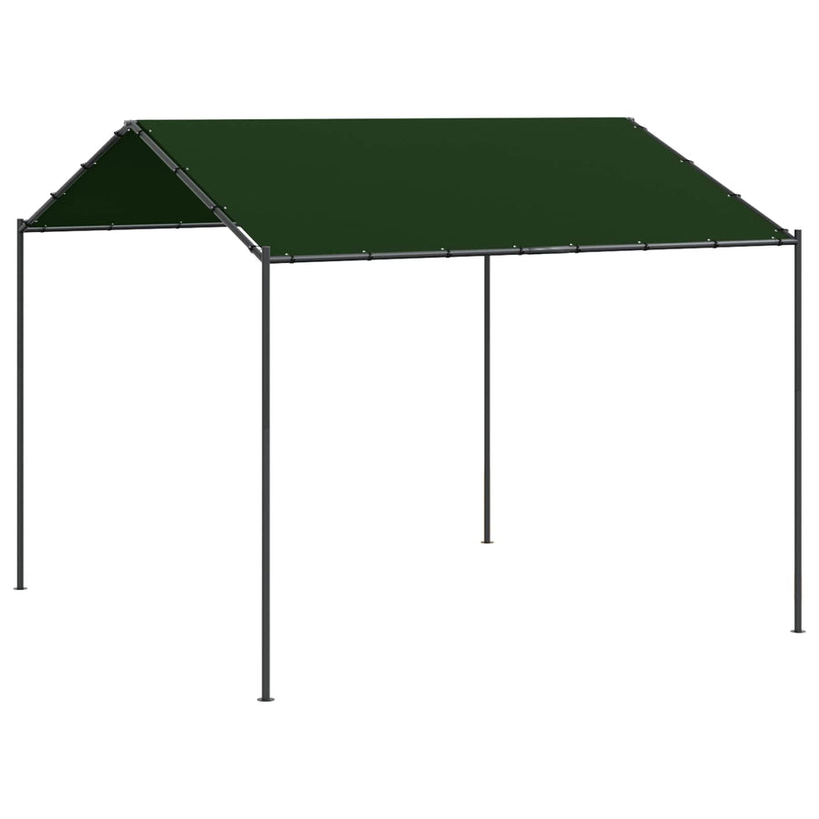 Paviljoen 4 x 4 x 2,6 m Taupe Polyester en staal