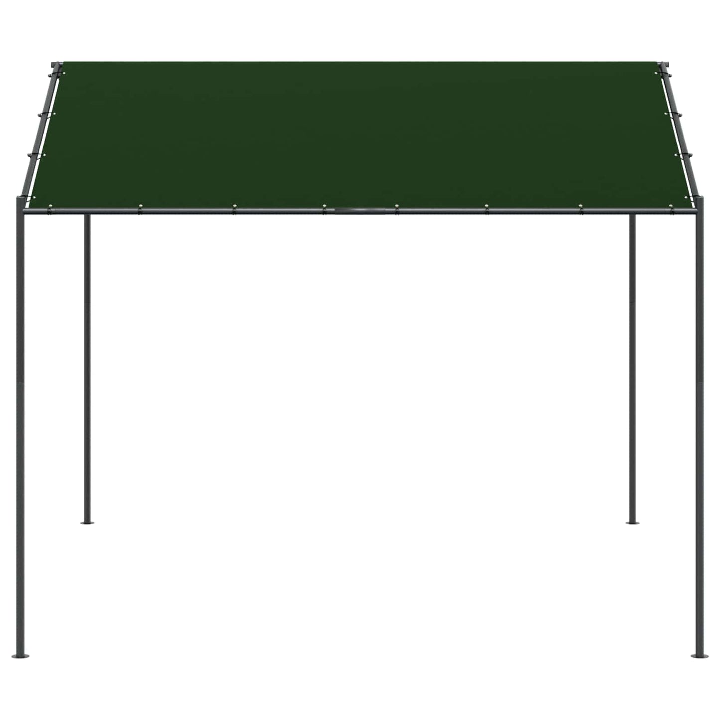 Paviljoen 4 x 4 x 2,6 m Taupe Polyester en staal