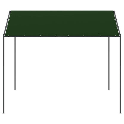 Paviljoen 4 x 4 x 2,6 m Taupe Polyester en staal