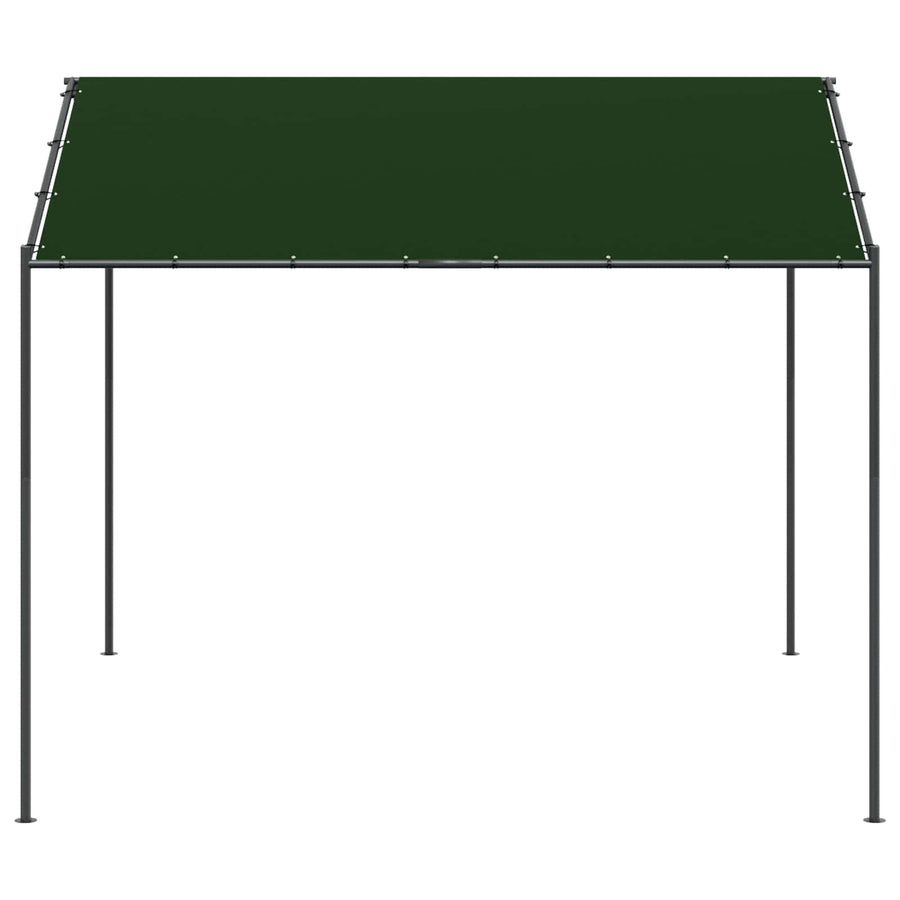 Paviljoen 4 x 4 x 2,6 m Taupe Polyester en staal