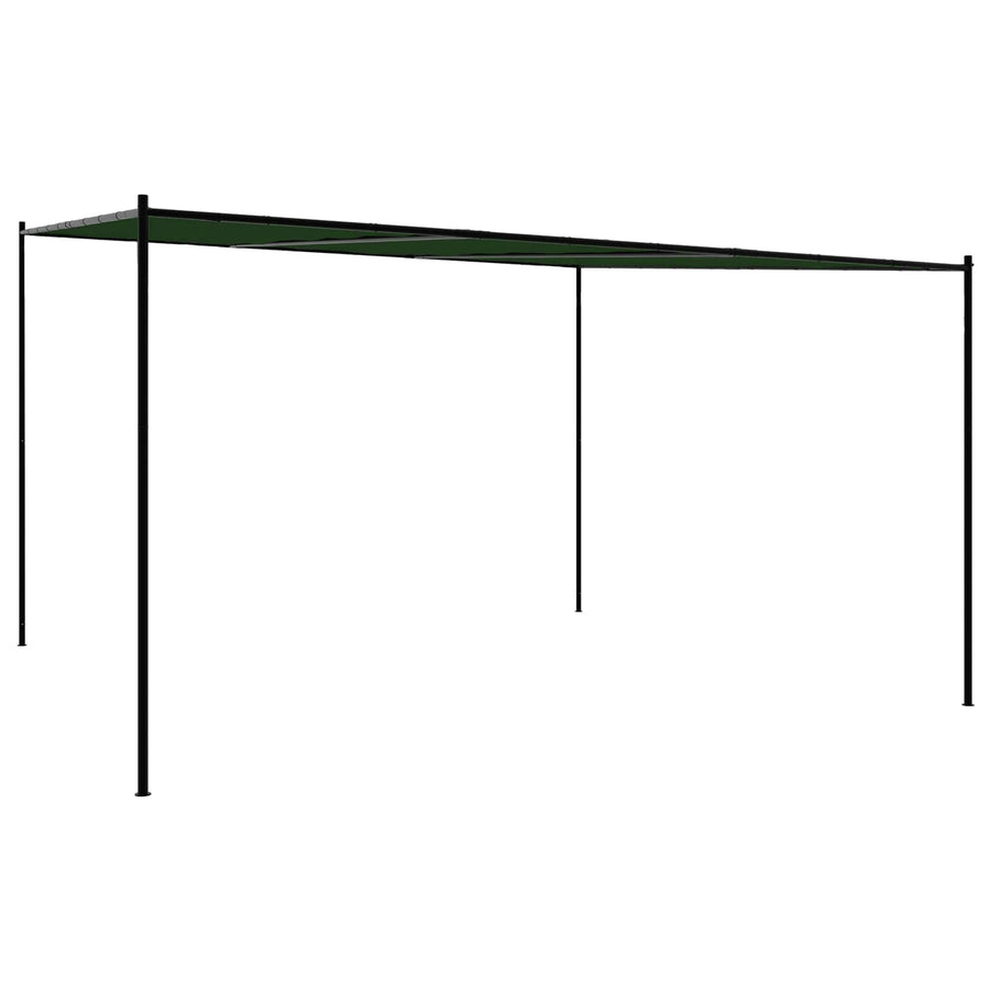 Paviljoen 4 x 3,98 x 2,67 m Groen Polyester en staal