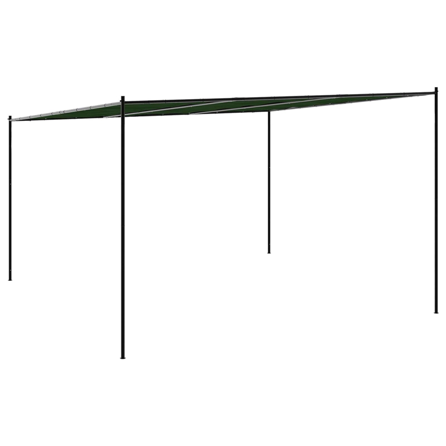 Paviljoen 4 x 3,98 x 2,67 m Groen Polyester en staal