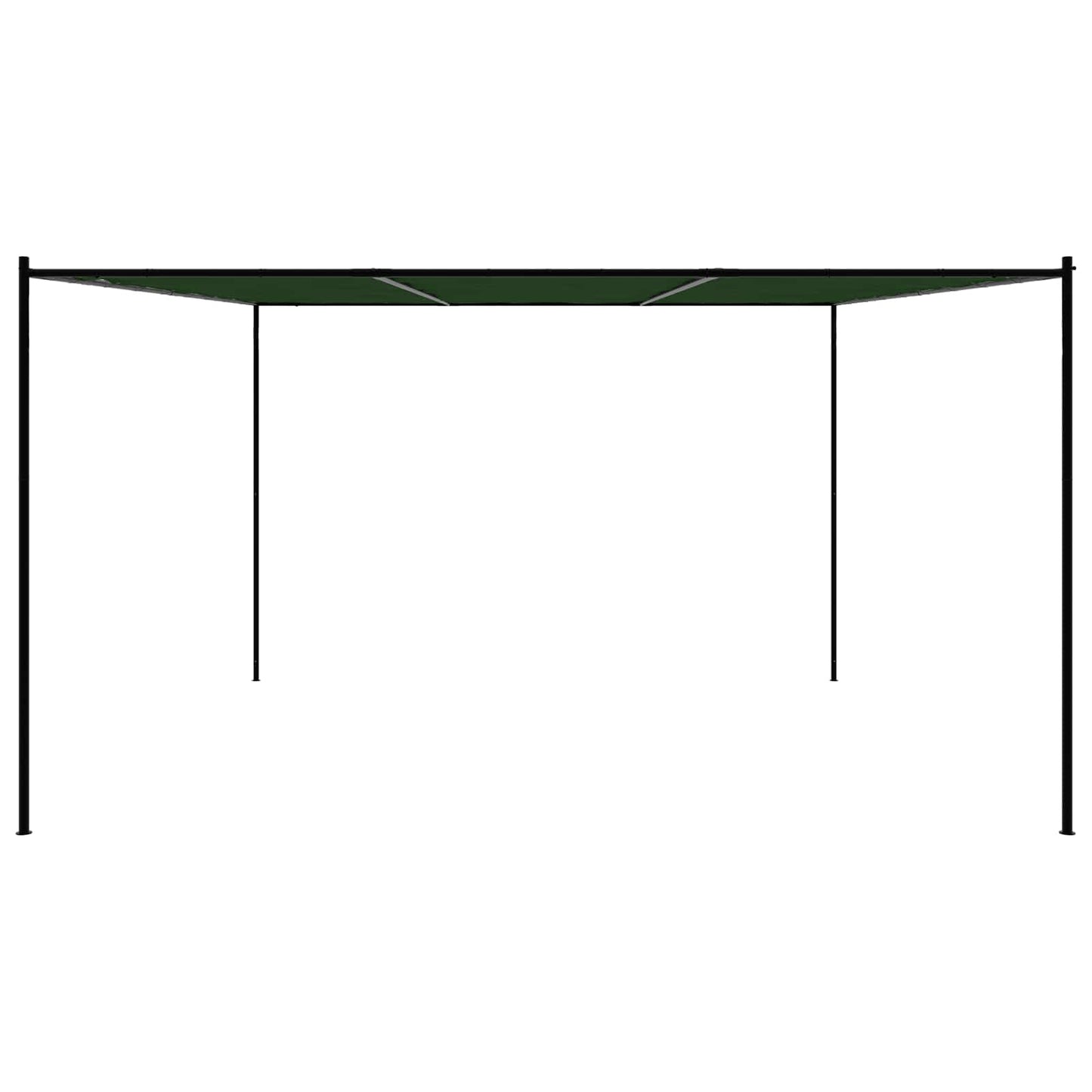 Paviljoen 4 x 3,98 x 2,67 m Groen Polyester en staal