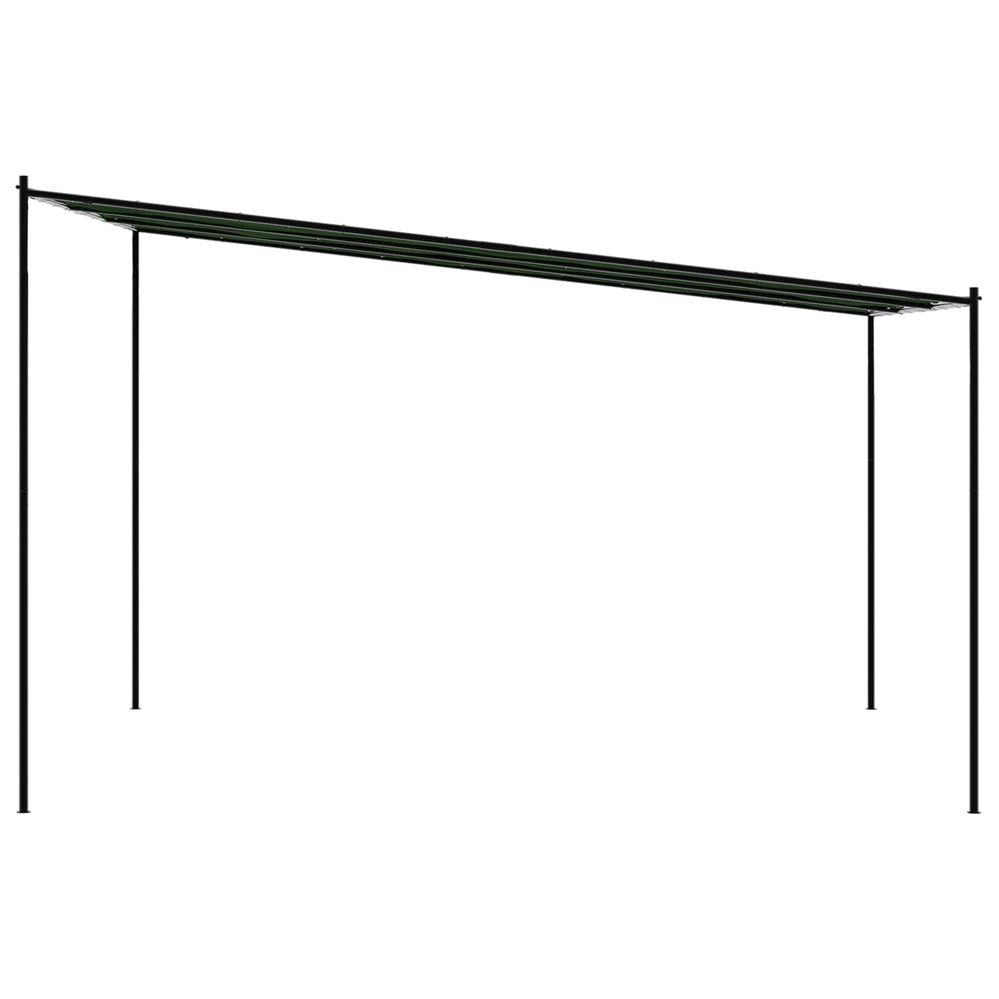 Paviljoen 4 x 3,98 x 2,67 m Groen Polyester en staal