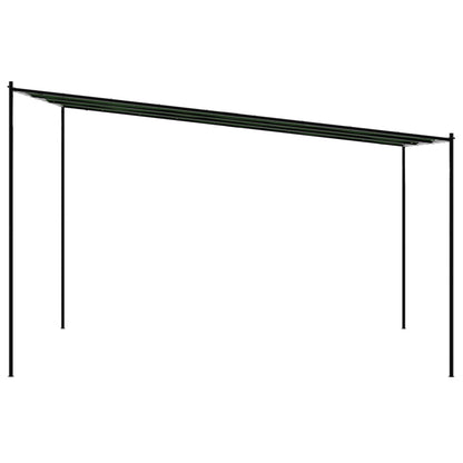 Paviljoen 4 x 3,98 x 2,67 m Groen Polyester en staal