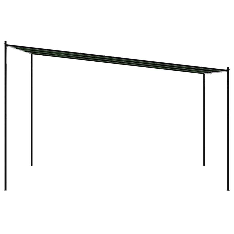 Paviljoen 4 x 3,98 x 2,67 m Groen Polyester en staal