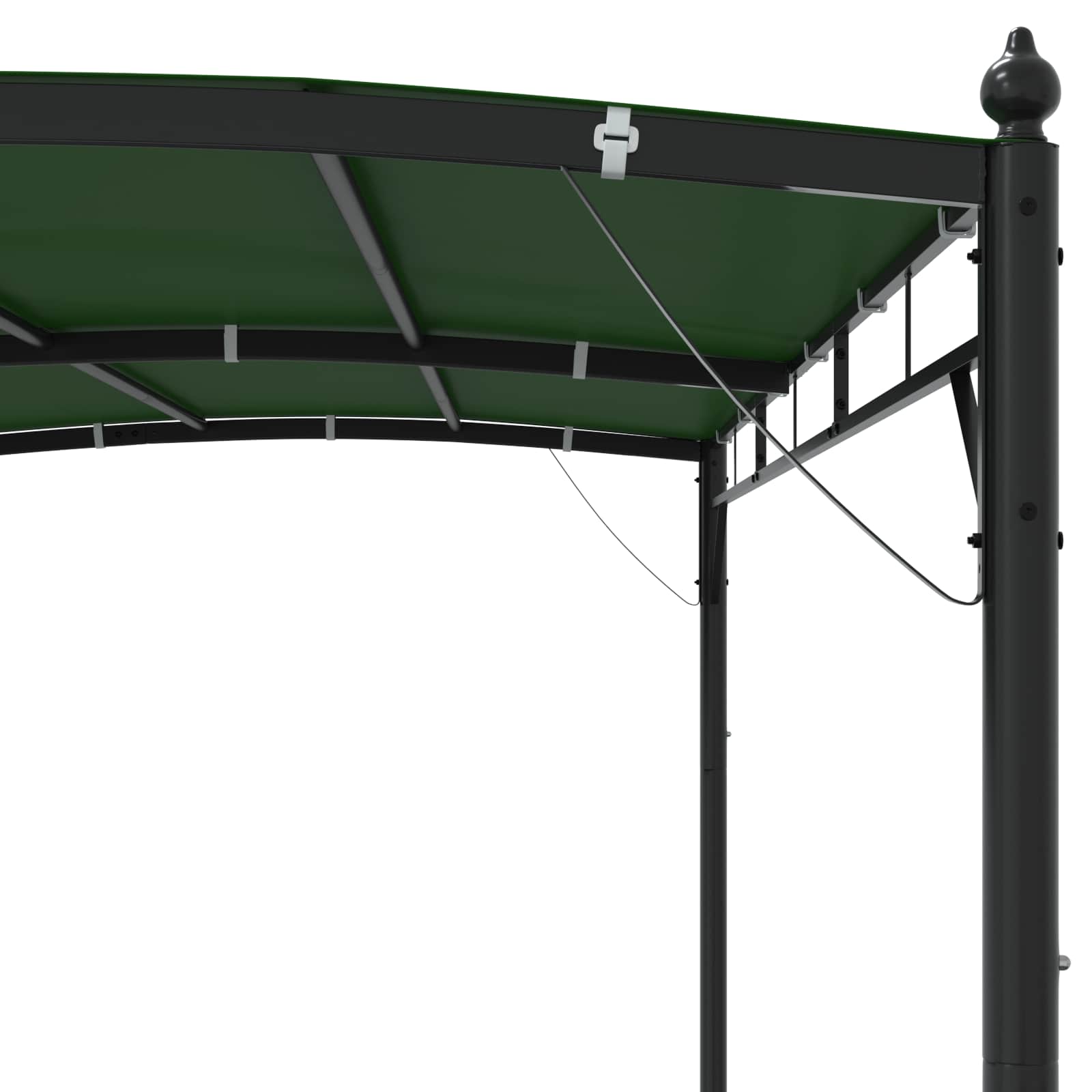 Prieel 3 x 3 x 2,55 m Groen Stof en Aluminium 180