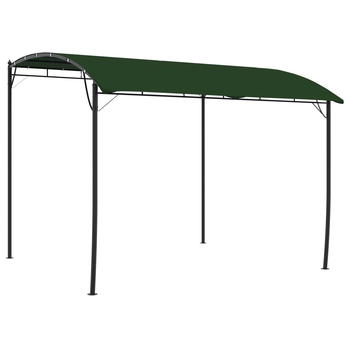 Prieel 3 x 3 x 2,55 m Groen Stof en Aluminium 180