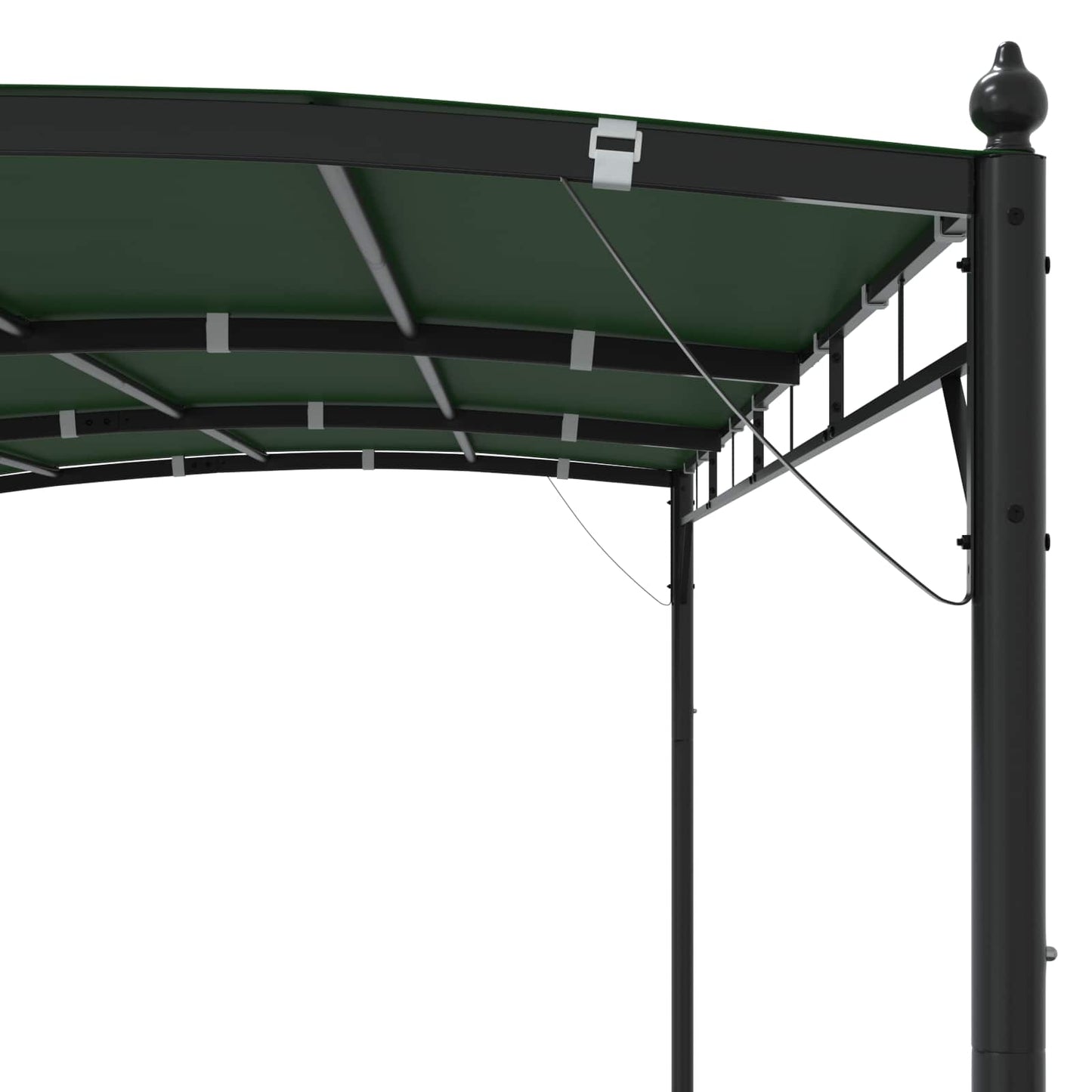 Prieel 4 x 3 x 2,55 m Groen Stof en Aluminium 180