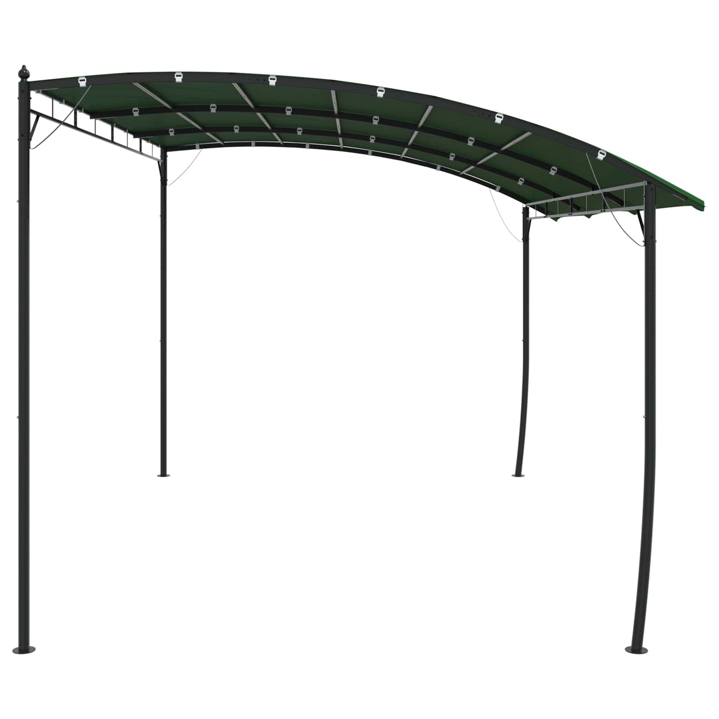 Prieel 4 x 3 x 2,55 m Groen Stof en Aluminium 180
