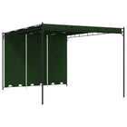 Gazebo 4 x 3 x 2.3 m Green Polyester and steel