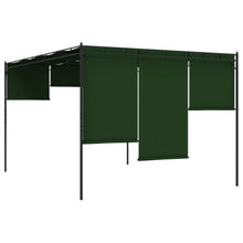 Prieel 4 x 3 x 2,3 m Groen Polyester en staal