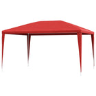 Party Tent Red 400 x 300 x 255 cm PE and Steel