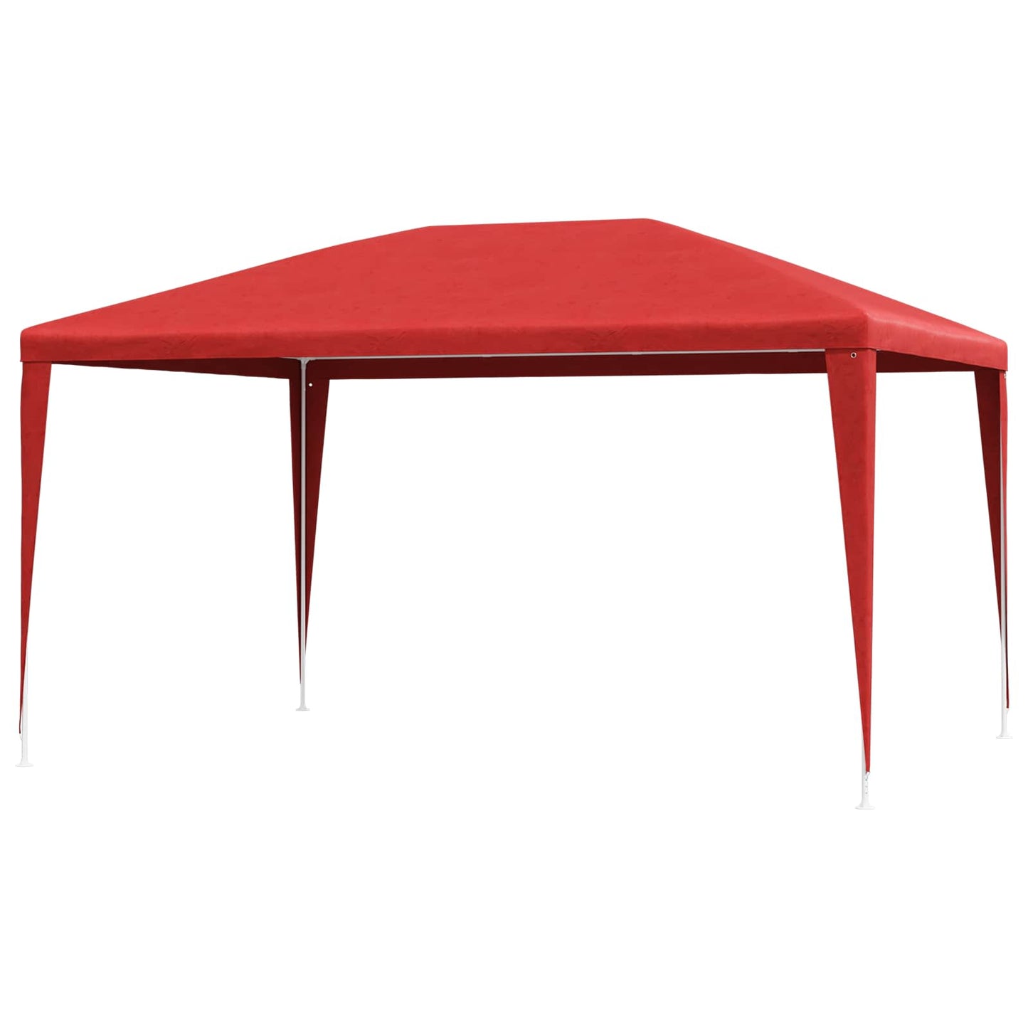 Partytent Rood 400 x 300 x 255 cm PE en staal