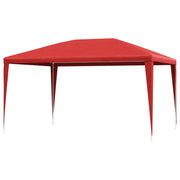 Partytent 400x300 cm rood PE staal