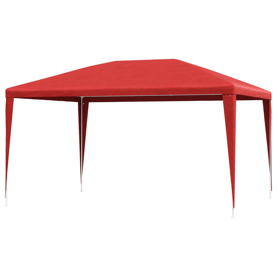 Partytent Rood 400 x 300 x 255 cm PE en staal