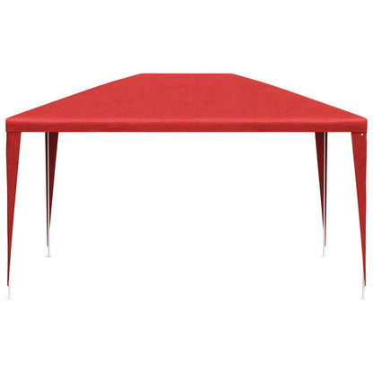 Partytent Rood 400 x 300 x 255 cm PE en staal