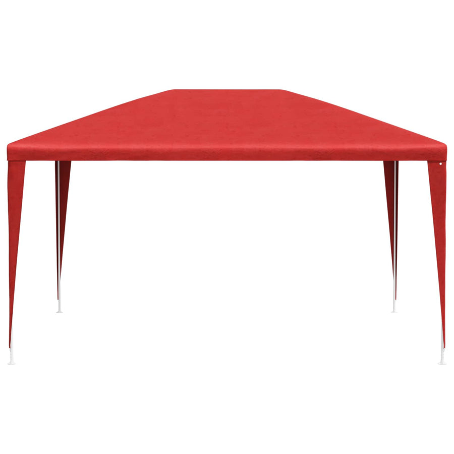 Partytent Rood 400 x 300 x 255 cm PE en staal