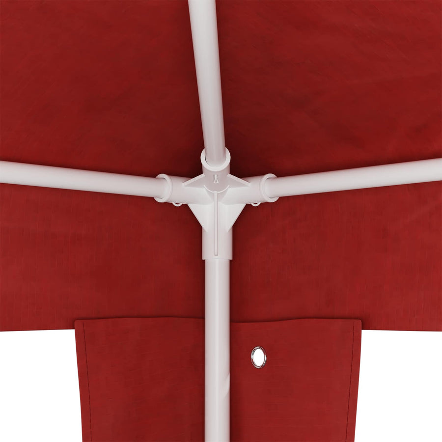 Partytent Rood 600 x 300 x 255 cm PE en staal