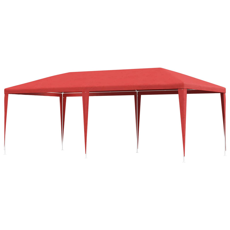 Partytent Rood 600 x 300 x 255 cm PE en staal