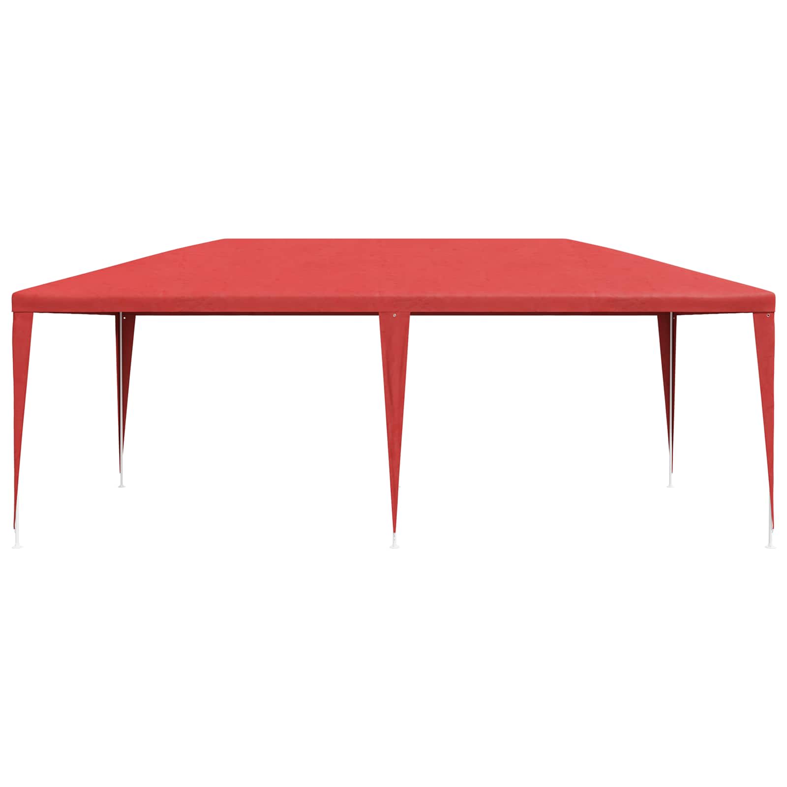 Partytent Rood 600 x 300 x 255 cm PE en staal