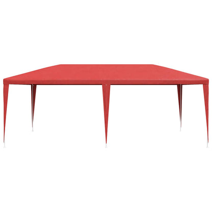Partytent Rood 600 x 300 x 255 cm PE en staal