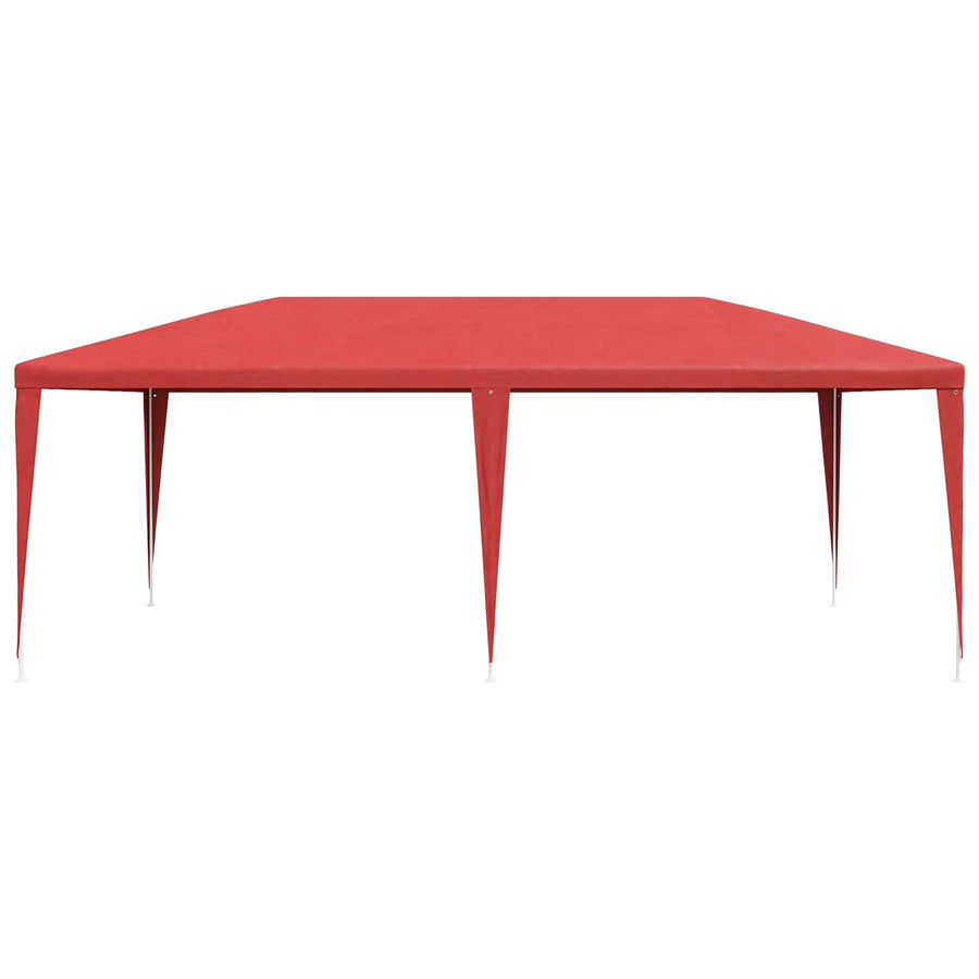 Partytent Rood 600 x 300 x 255 cm PE en staal