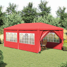Partytent Rood 600 x 300 x 255 cm PE en staal