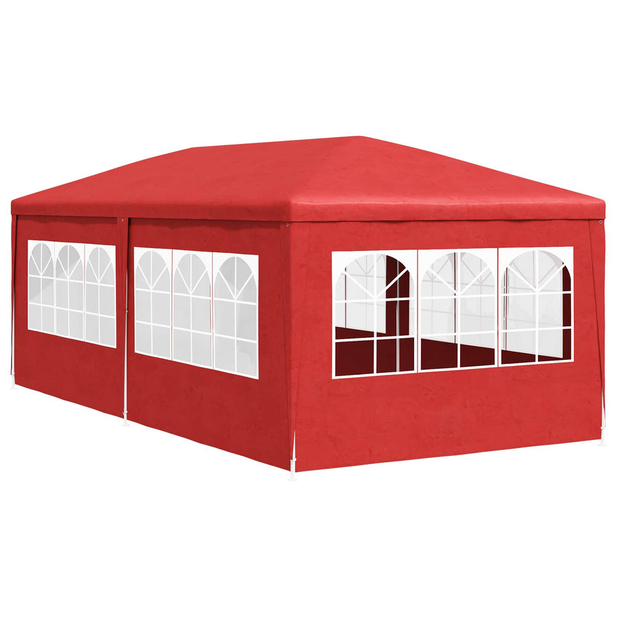 Partytent Rood 600 x 300 x 255 cm PE en staal