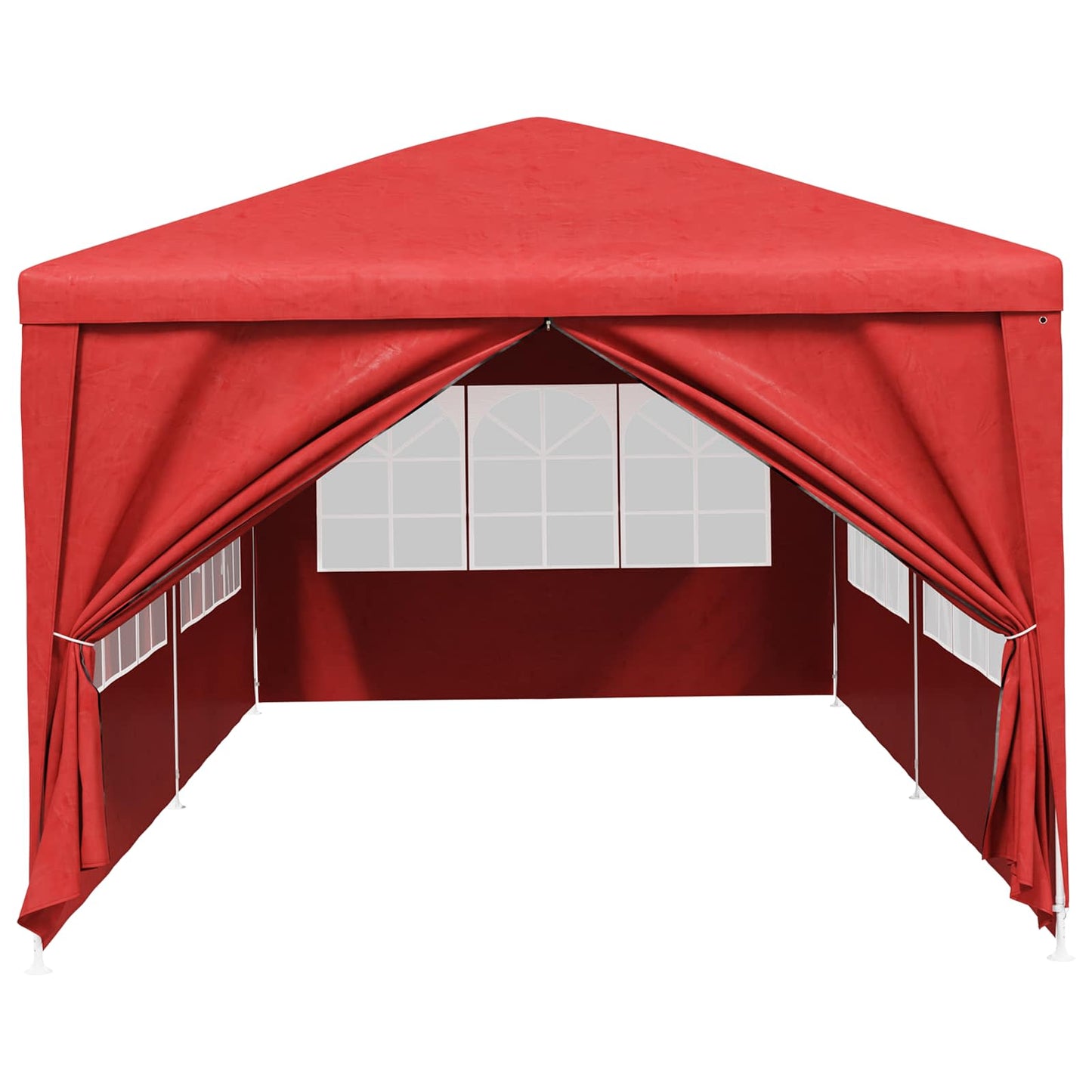 Partytent Rood 600 x 300 x 255 cm PE en staal