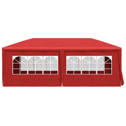 Partytent Rood 600 x 300 x 255 cm PE en staal