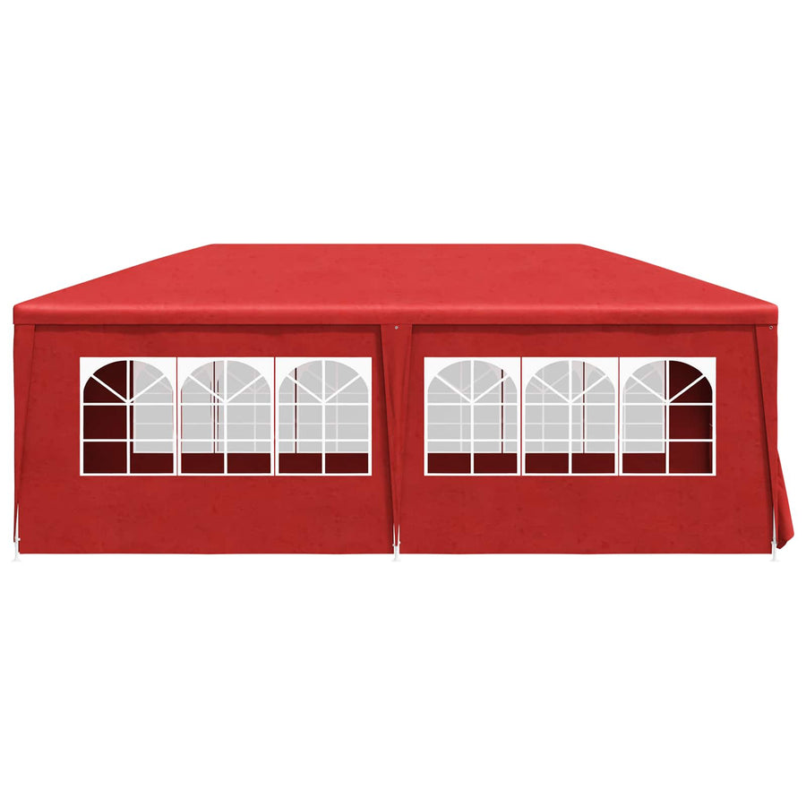 Partytent Rood 600 x 300 x 255 cm PE en staal